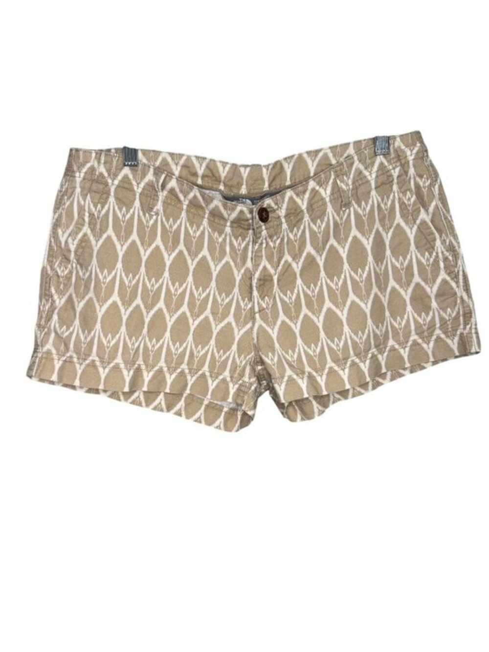The North Face Women's Patterned Linen Blend Shorts – 10- Khaki/Chino/Boho